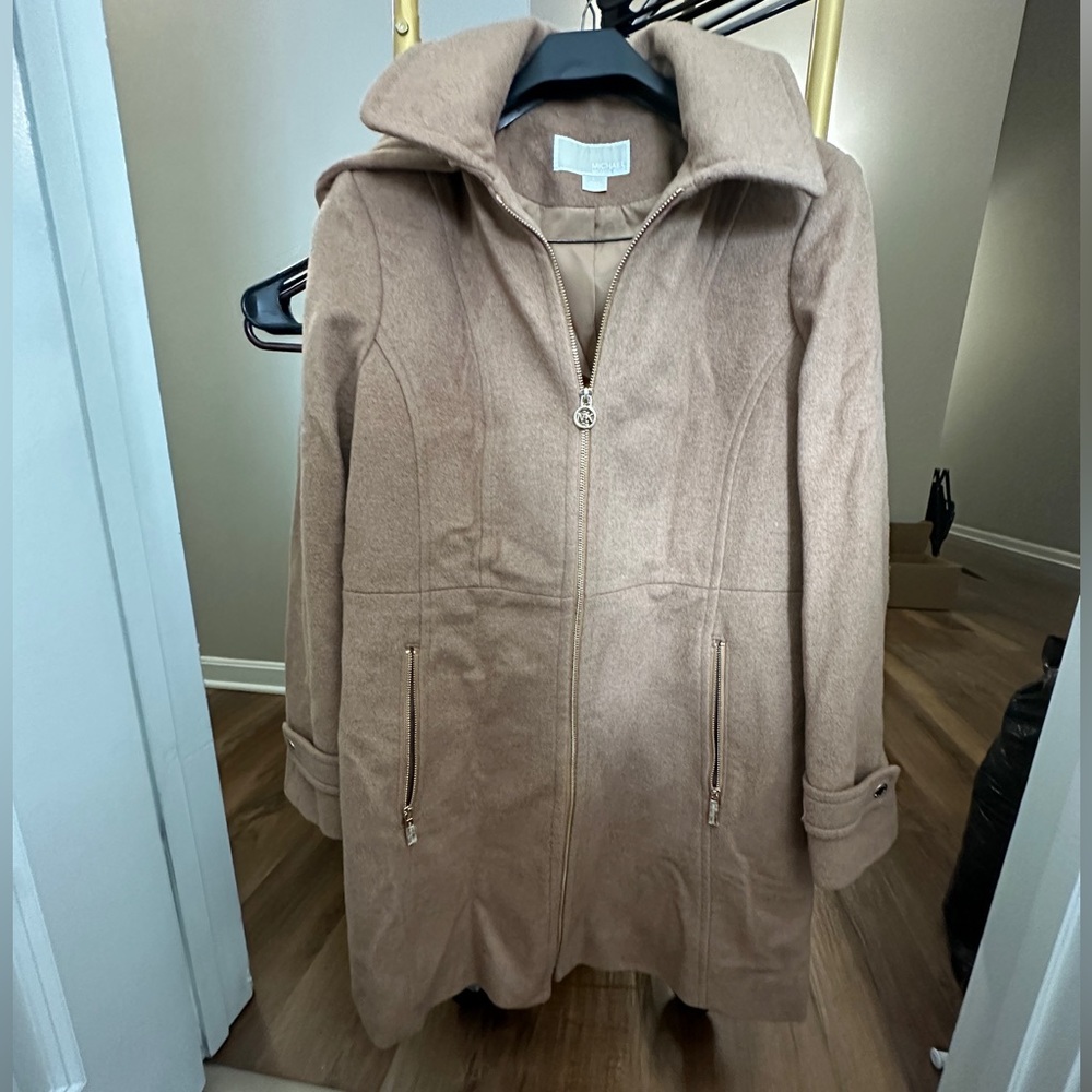 Michael Kors wool jacket with hood